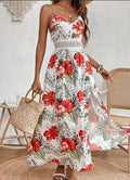 Spring Summer Chic Maxi Dress - Adjustable Spaghetti Straps - Magellan Fashion Shop