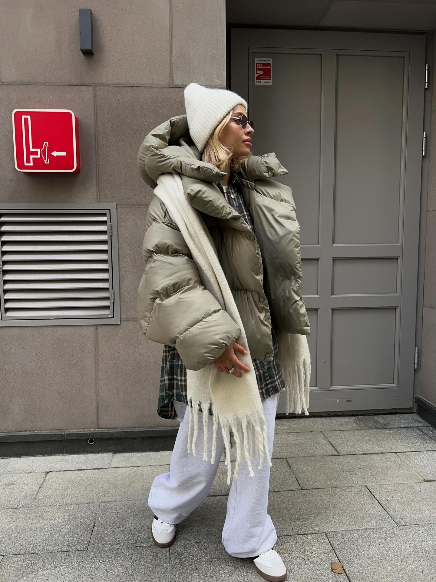 Down jacket made of cotton