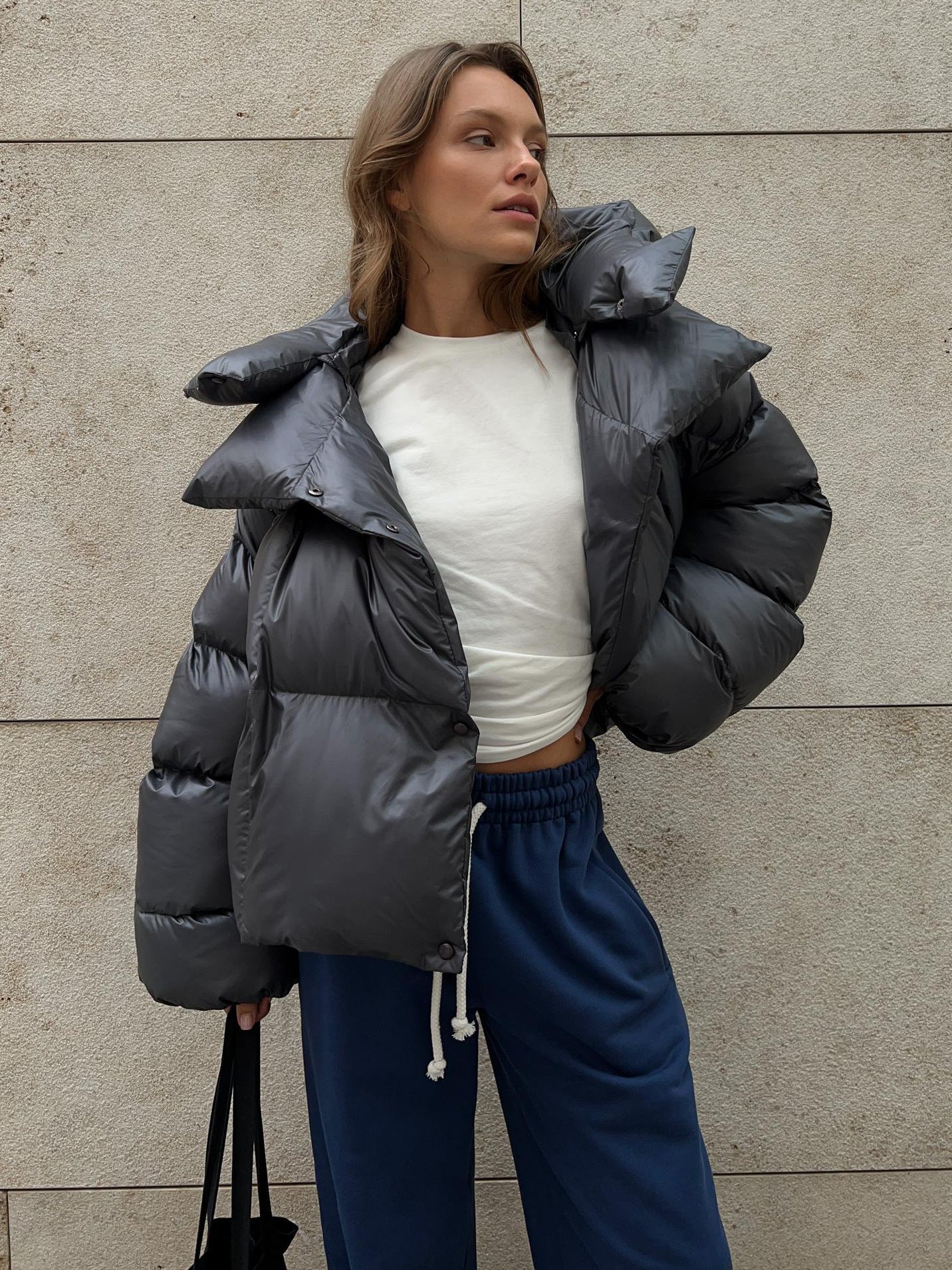 Down jacket made of cotton