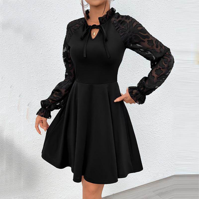 Design Lace Long Sleeve Dress Tether - Magellan Fashion Shop