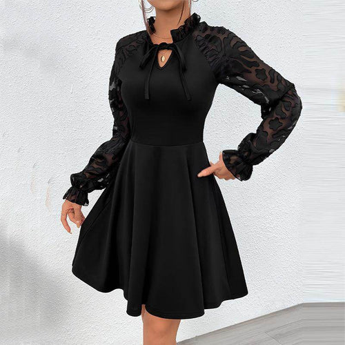Design Lace Long Sleeve Dress Tether - Magellan Fashion Shop