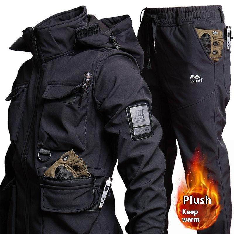 Jacket Men's Winter Fleece-lined Thickened Camouflage Top Clothes Suit - Magellan Fashion Shop