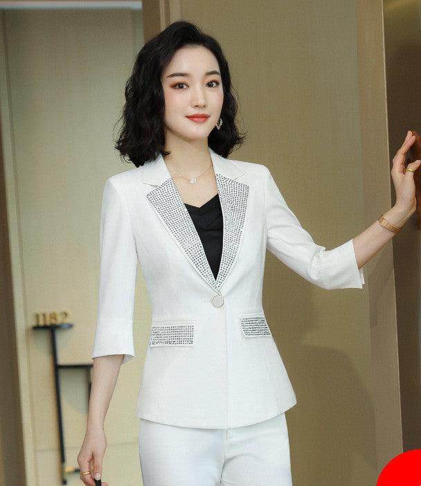 Suit Suit Women Summer Thin New Temperament Yellow Small Suit - Magellan Fashion Shop