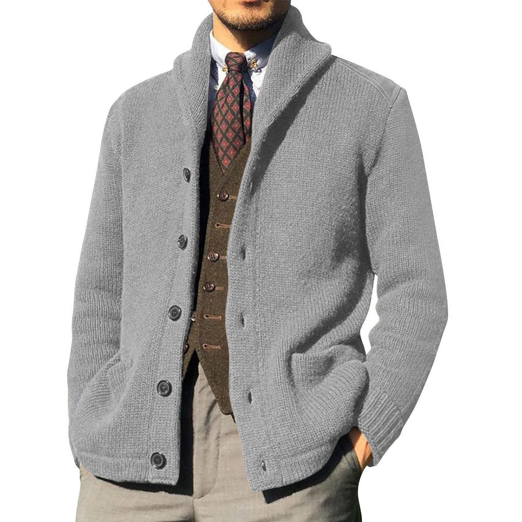 Autumn And Winter Solid Color Long-sleeved Coat