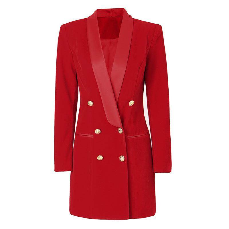 Women's Design Sense Niche Loose Velvet Dress Suit Skirt - Magellan Fashion Shop