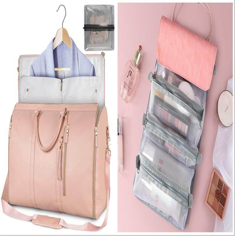 Large Capacity Travel Duffle Bag Women's Handbag Folding Suit Bag Waterproof Clothes Totes - Magellan Fashion Shop