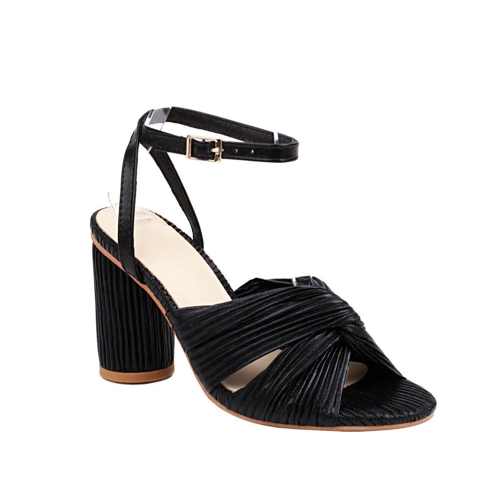 Women's Fashion Bowknot Chunky High Heels - Magellan Fashion Shop