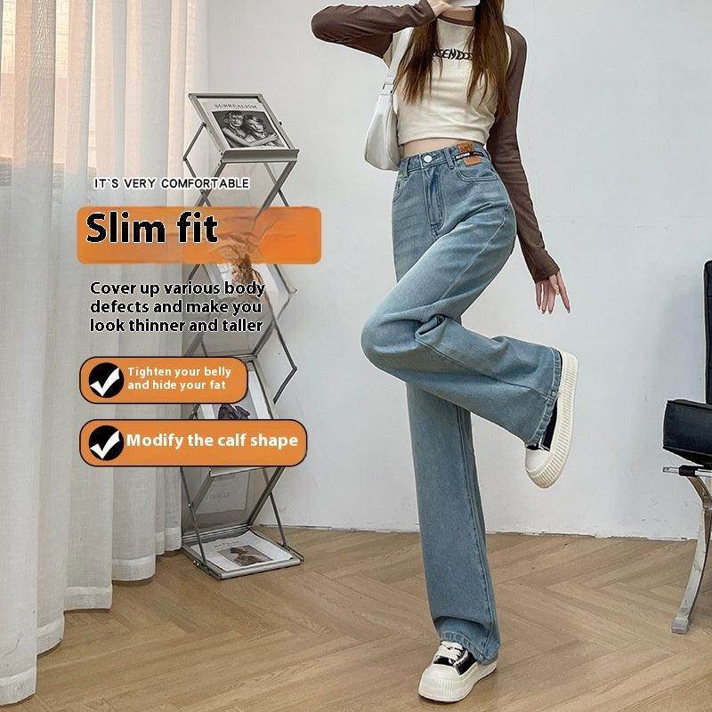 Autumn And Winter Narrow Loose Straight Jeans For Women - Magellan Fashion Shop