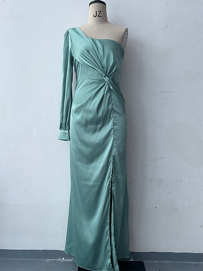 Women's One-shoulder Split Dress - Magellan Fashion Shop