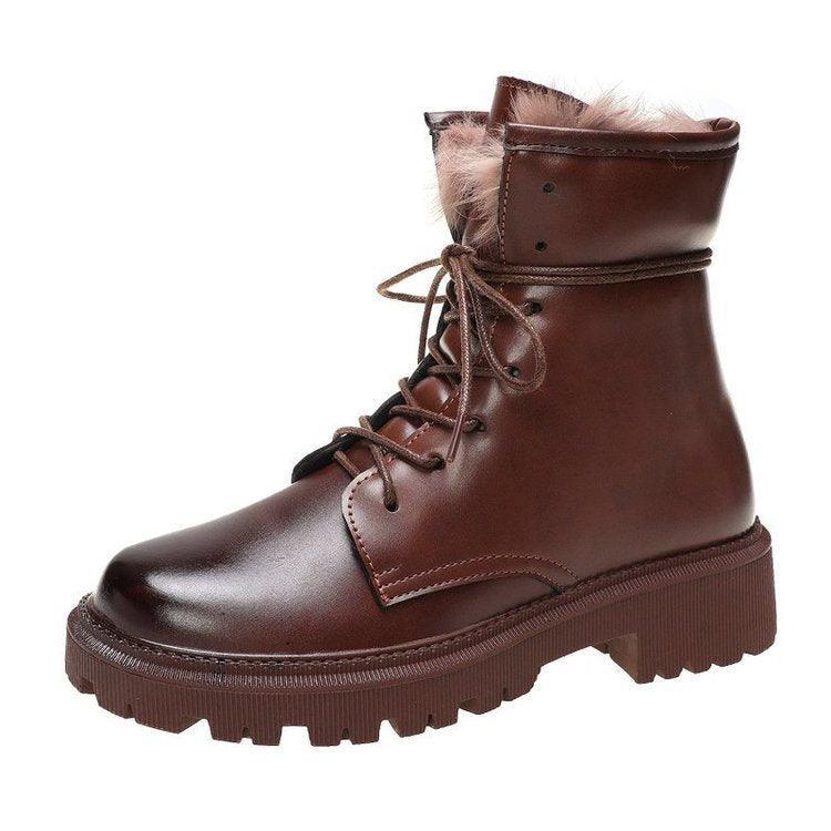 Autumn and Winter Rabbit Fur Warm Boots – Non-Slip and Cozy Footwear for Men and Women" - Magellan Fashion Shop