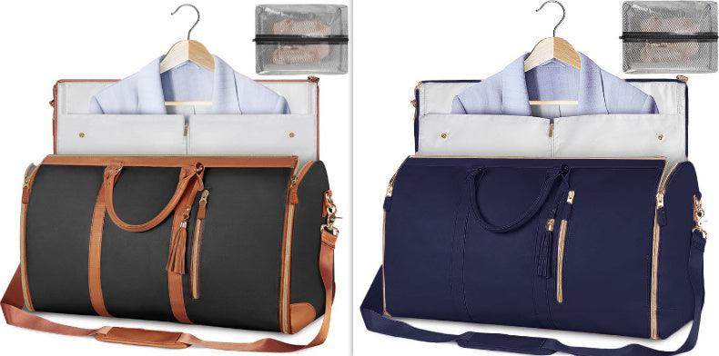 Large Capacity Travel Duffle Bag Women's Handbag Folding Suit Bag Waterproof Clothes Totes - Magellan Fashion Shop