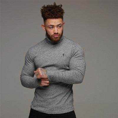 Men's Doctor Muscle Spring fitness long sleeve sports shirt for training and running