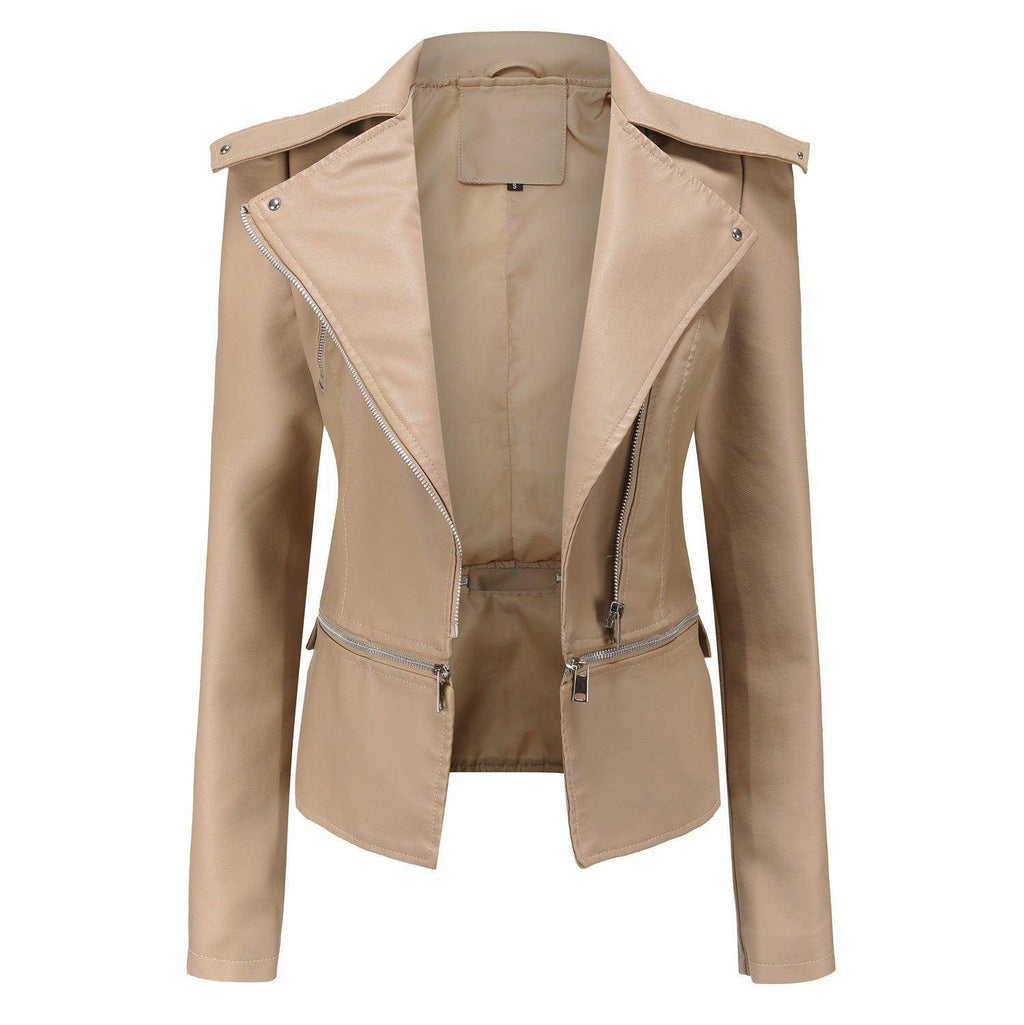 Motorcycle Leather Jacket - Magellan Fashion Shop