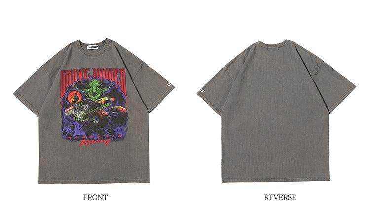 Heavy Industry Old Fat Rock Tie-dye Printing Couple T-shirt - Magellan Fashion Shop