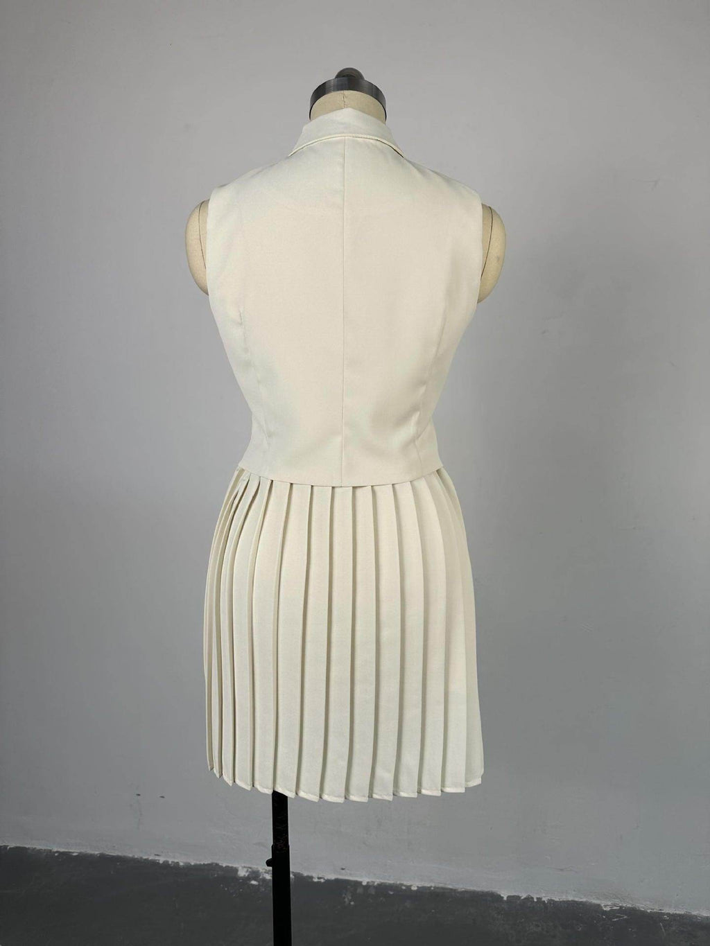 Summer Polo Collar Irregular Top Pleated Skirt Casual Suit - Magellan Fashion Shop