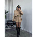 Women's All-matching Sweater Short Skirt Two-piece Suit - Magellan Fashion Shop