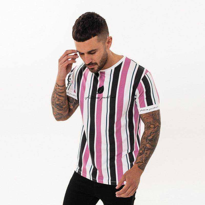 Men's casual fitness t-shirt made of spandex in multiple sizes M to XXL