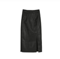 High Waist All-match Slit Mid-length Skirt - Magellan Fashion Shop