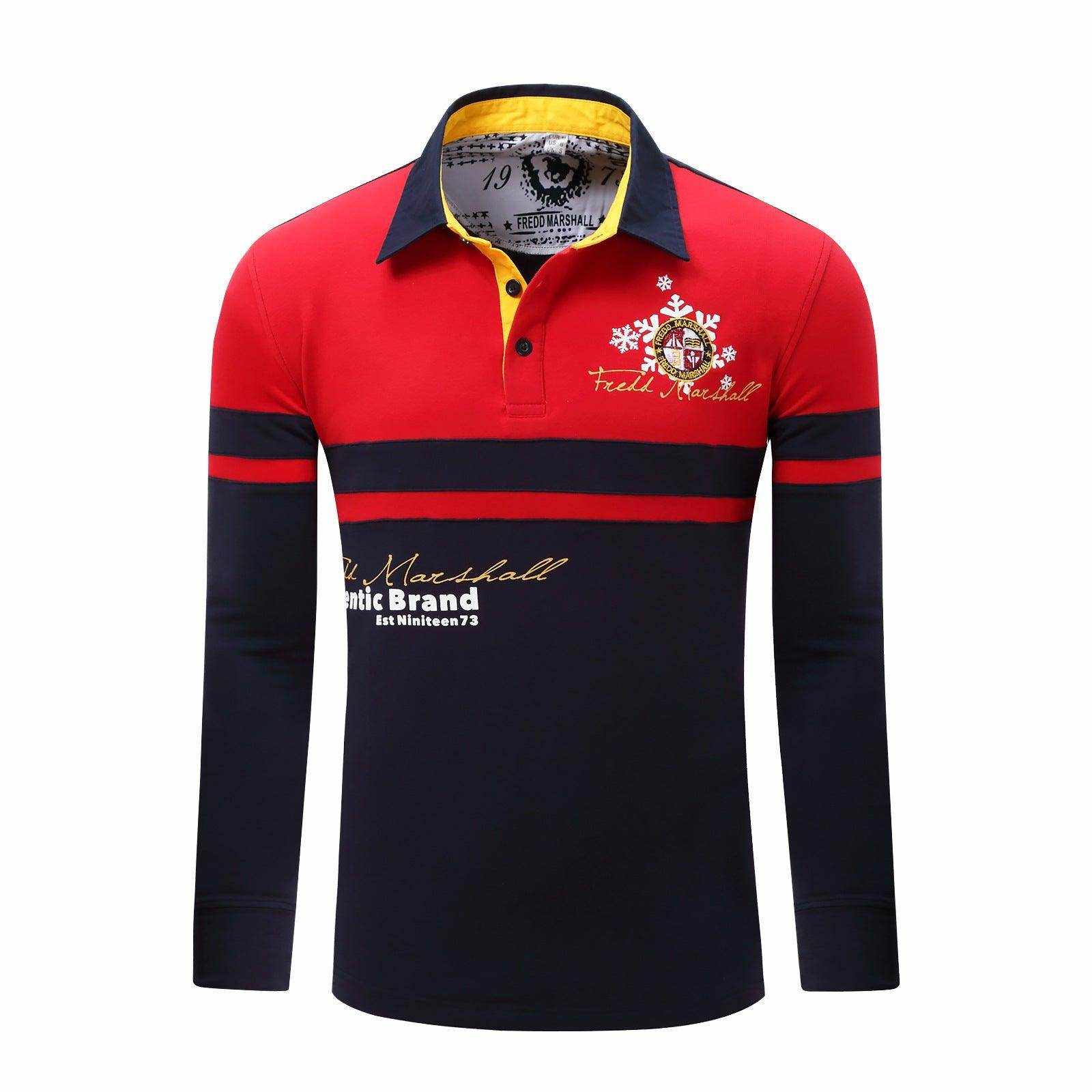 European And American Men's Long-Sleeved POLOS Men's Lapel Shirt - Magellan Fashion Shop