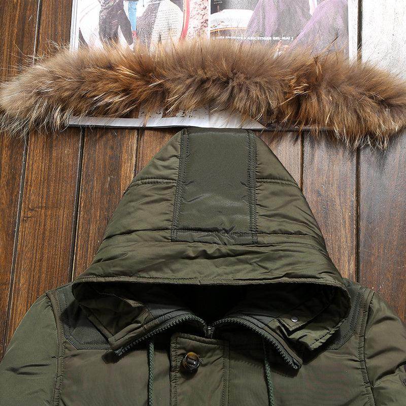 Men's down jacket short white duck down - Magellan Fashion Shop