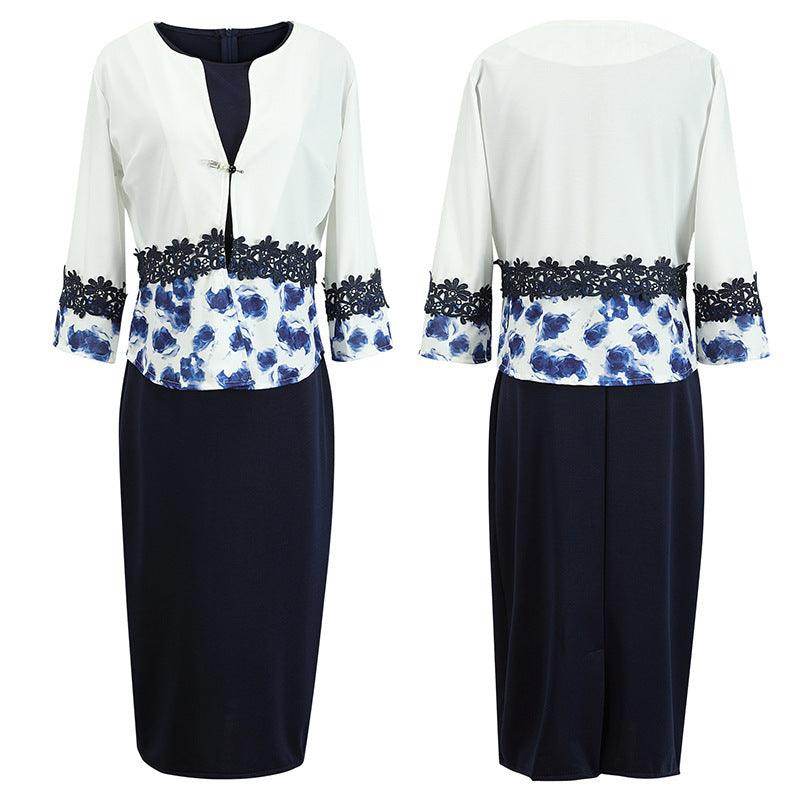 Printed Jacket Dress Suit Women - Magellan Fashion Shop