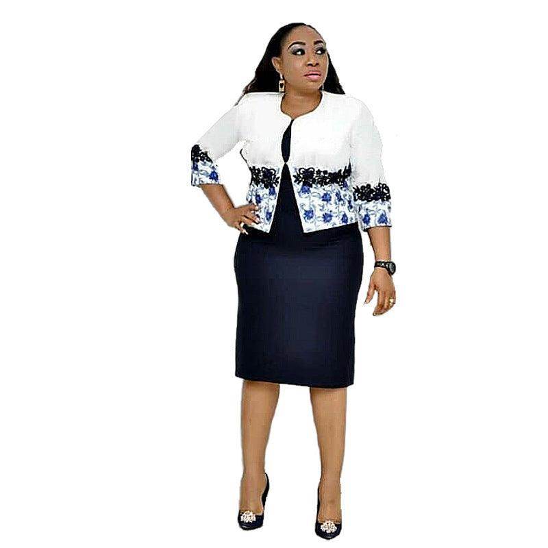 Printed Jacket Dress Suit Women - Magellan Fashion Shop