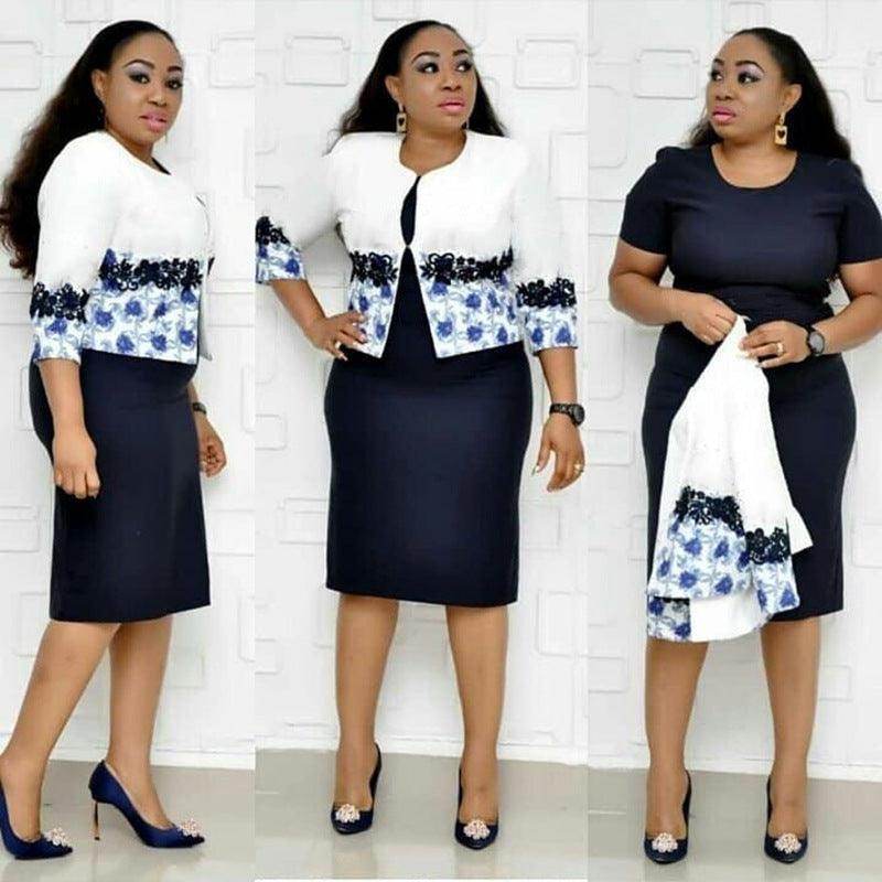 Printed Jacket Dress Suit Women - Magellan Fashion Shop
