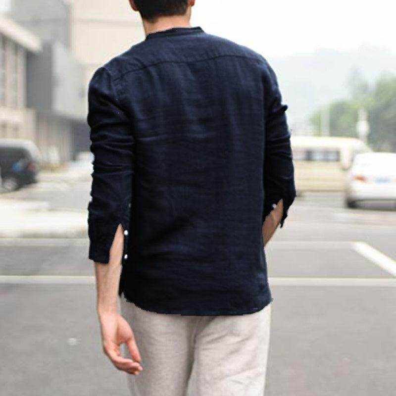 Plaid Collar Tops Turn Down Men Shirts Clothing - Magellan Fashion Shop