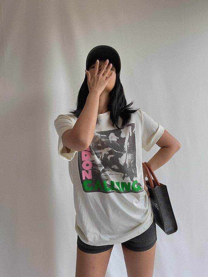 Washed Cotton Loose T-shirt Punk Rock Top - Magellan Fashion Shop