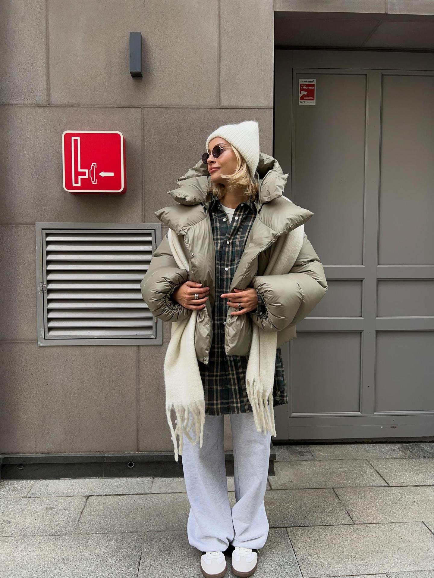 Down jacket made of cotton