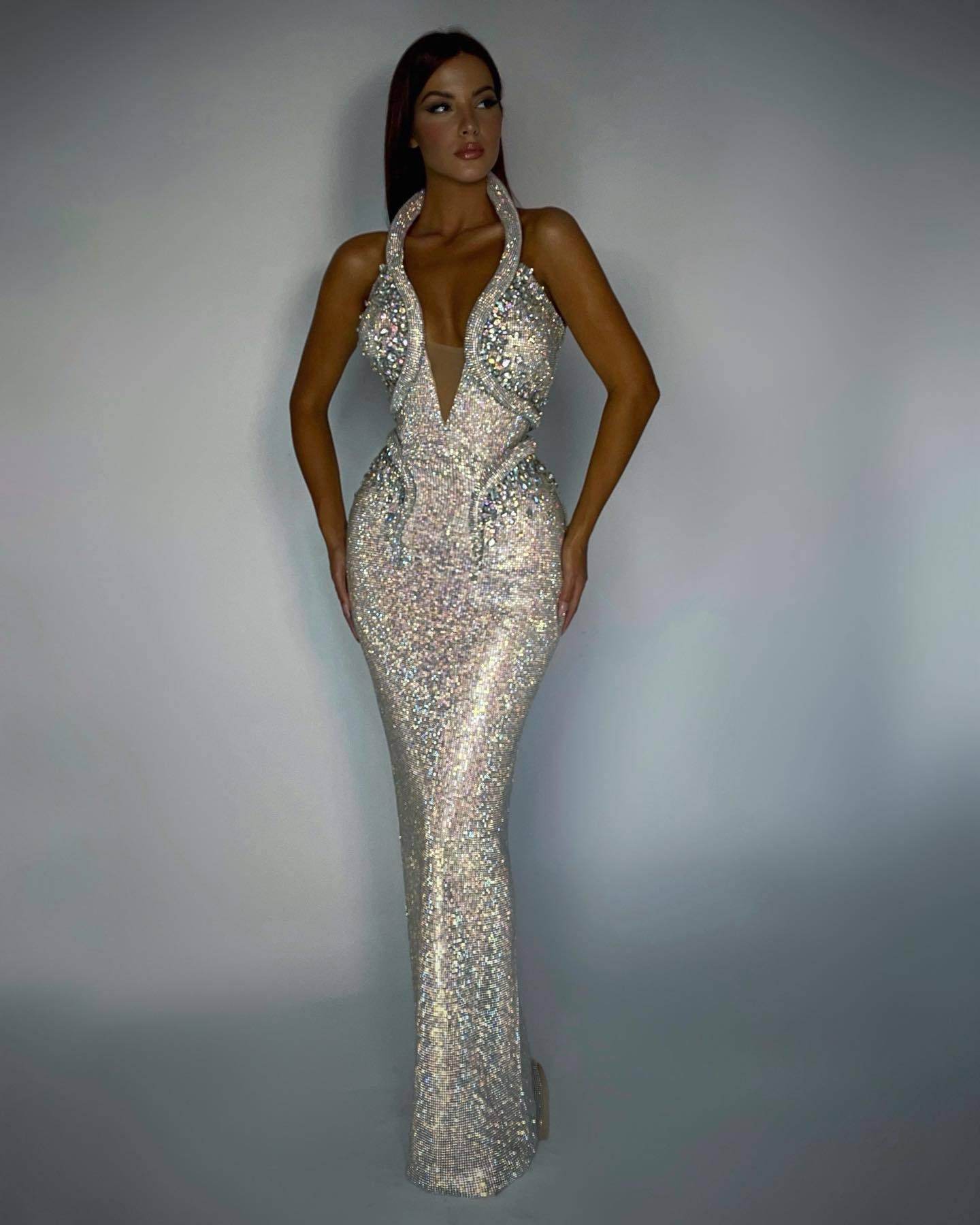 Sexy Sequined Banquet Dress Sheath Trailing Evening Dress - Magellan Fashion Shop