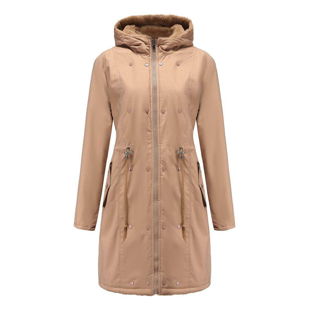 Fur Collar Sleeve Parka - Magellan Fashion Shop