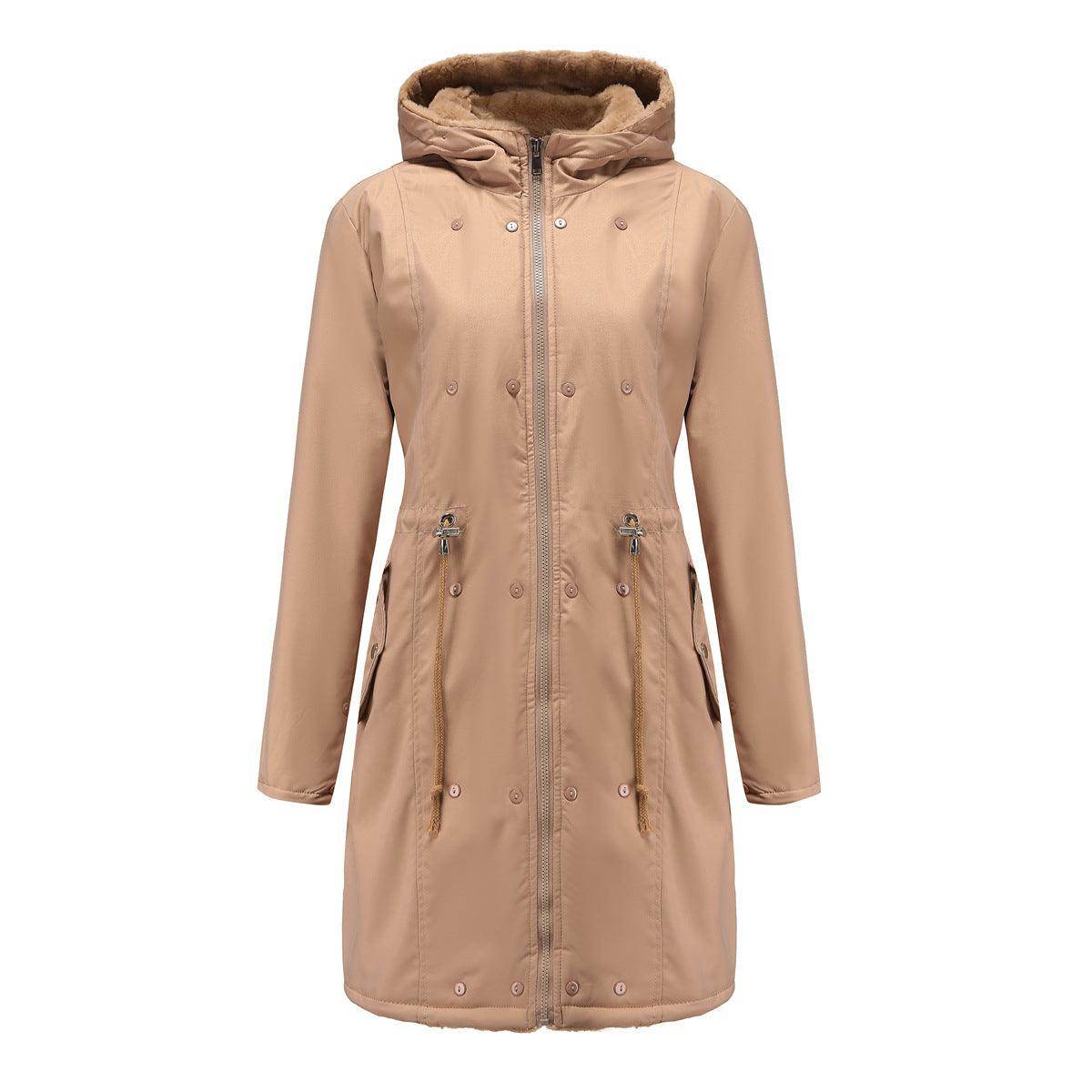 Fur Collar Sleeve Parka - Magellan Fashion Shop