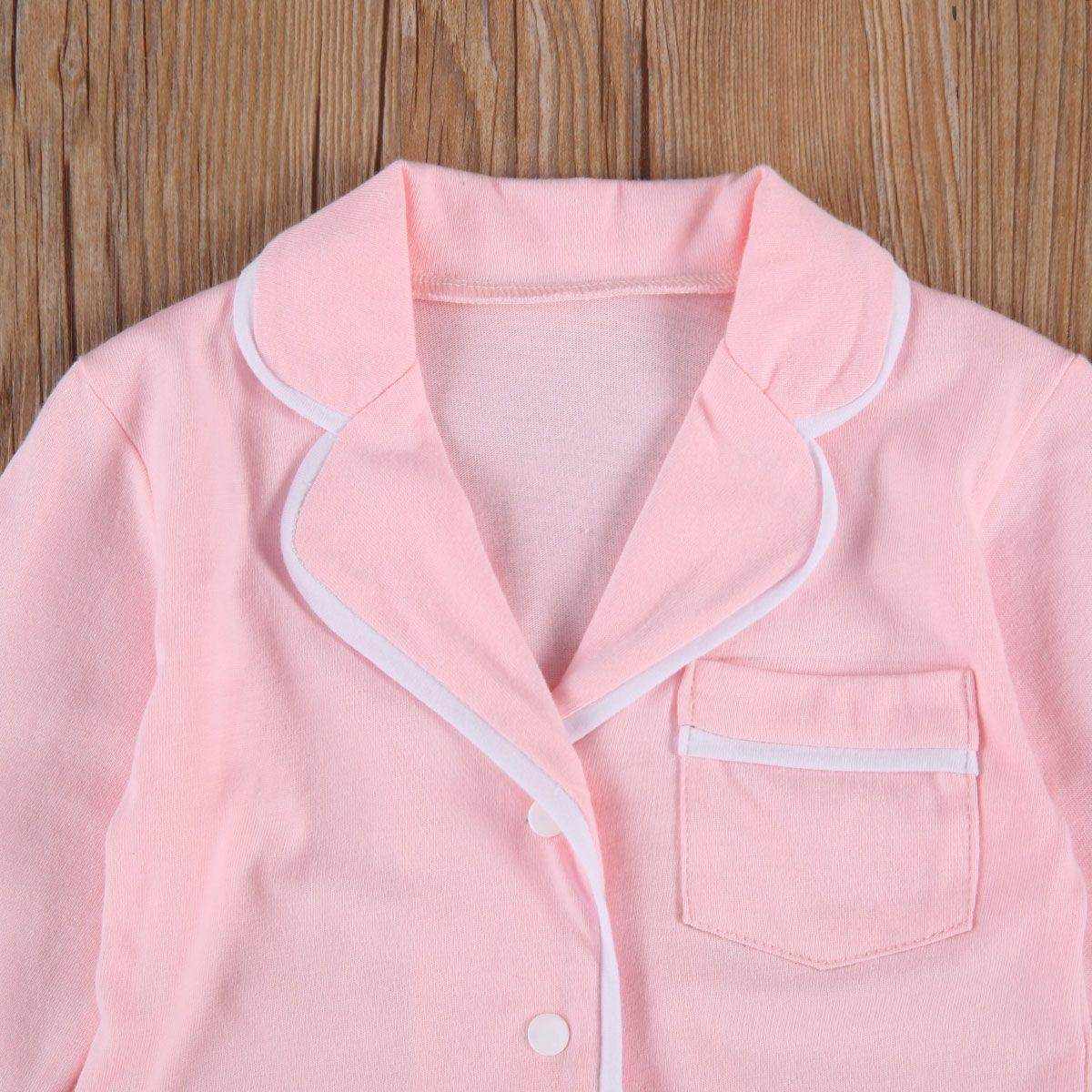 Cotton Two Piece Pajama Sets Toddler Kids Baby Girl Boy - Magellan Fashion Shop