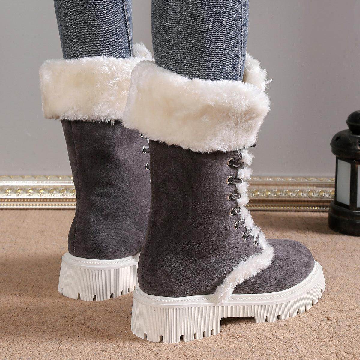 Winter Lace-up Snow Boots - Magellan Fashion Shop