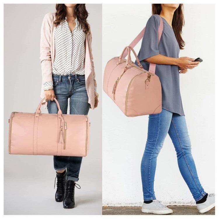 Large Capacity Travel Duffle Bag Women's Handbag Folding Suit Bag Waterproof Clothes Totes - Magellan Fashion Shop
