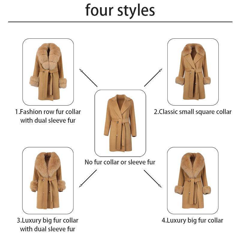 Double-faced Wool Overcoat Long High-end - Magellan Fashion Shop