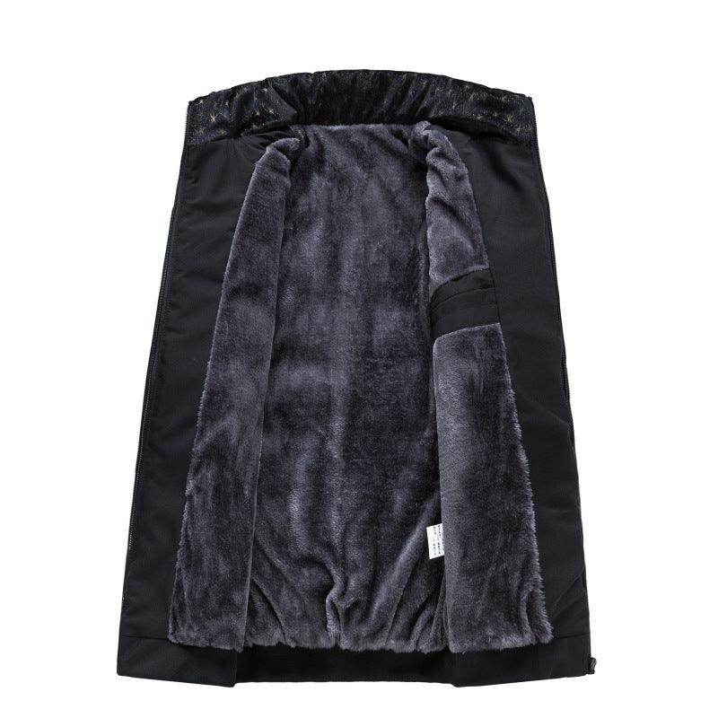 Men's Cotton Clothing Fleece-lined Cotton-padded Jacket - Magellan Fashion Shop
