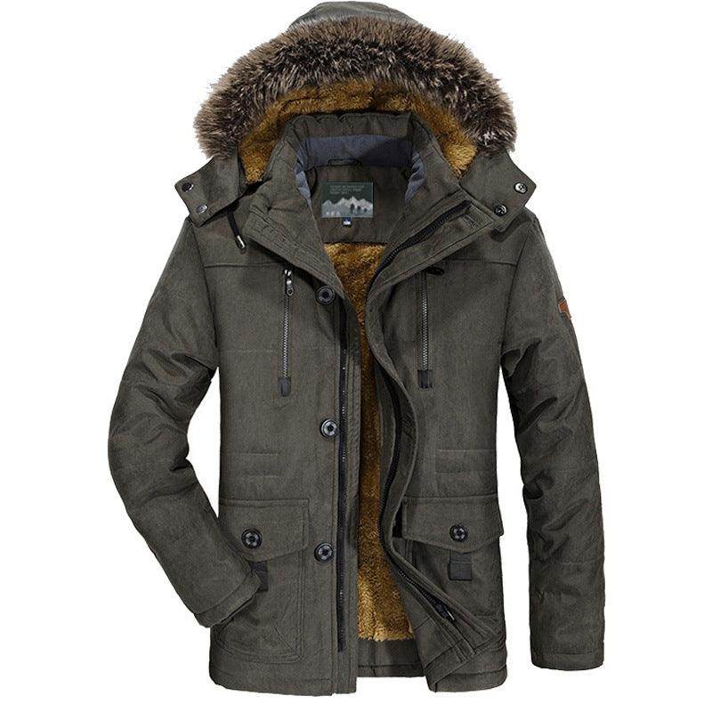Mid-length plus velvet padded cotton - Magellan Fashion Shop