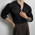 Solid Color Hollow Round Neck Hollow Cardigan - Magellan Fashion Shop