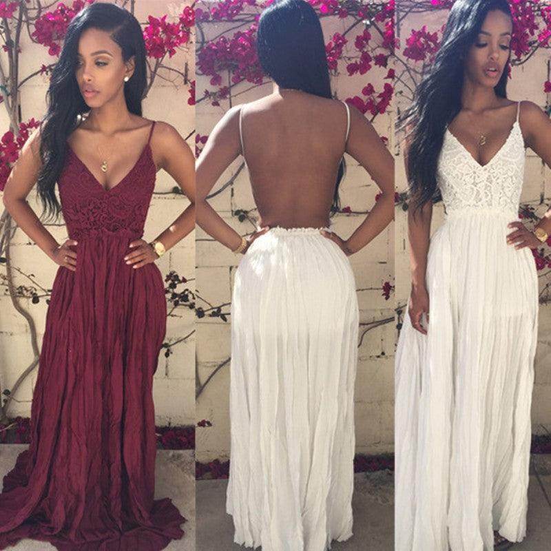 Princess Lace Maxi Dress - Magellan Fashion Shop