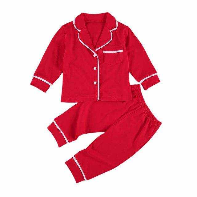 Cotton Two Piece Pajama Sets Toddler Kids Baby Girl Boy - Magellan Fashion Shop