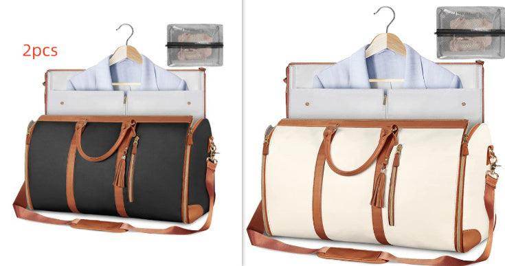 Large Capacity Travel Duffle Bag Women's Handbag Folding Suit Bag Waterproof Clothes Totes - Magellan Fashion Shop