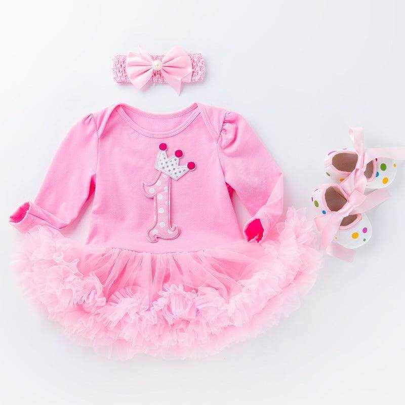 Three-piece suit of baby toddler shoes dress - Magellan Fashion Shop