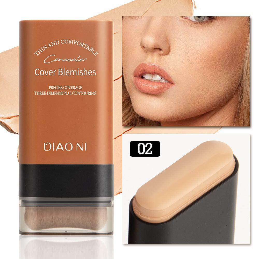 5 Colors With Brush 20g Moisturizing Light Transparent Concealing Foundation - Magellan Fashion Shop