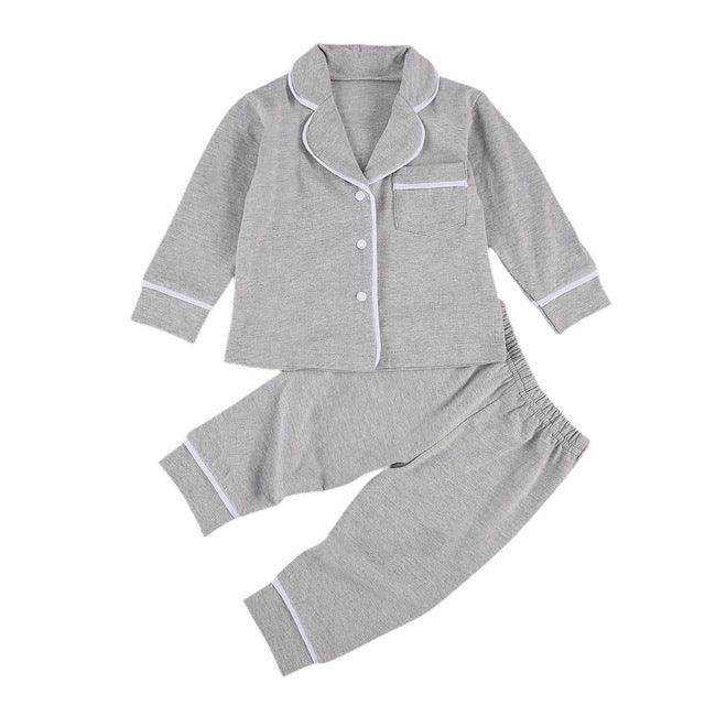 Cotton Two Piece Pajama Sets Toddler Kids Baby Girl Boy - Magellan Fashion Shop