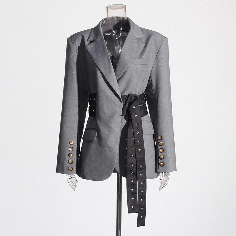 Fashion Lace-up Placket Waist