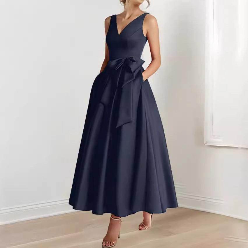 Birthday Party Host V-neck Socialite Daily Wearable Slimming Dress - Magellan Fashion Shop