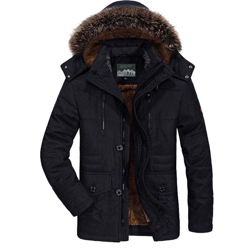 Mid-length plus velvet padded cotton - Magellan Fashion Shop