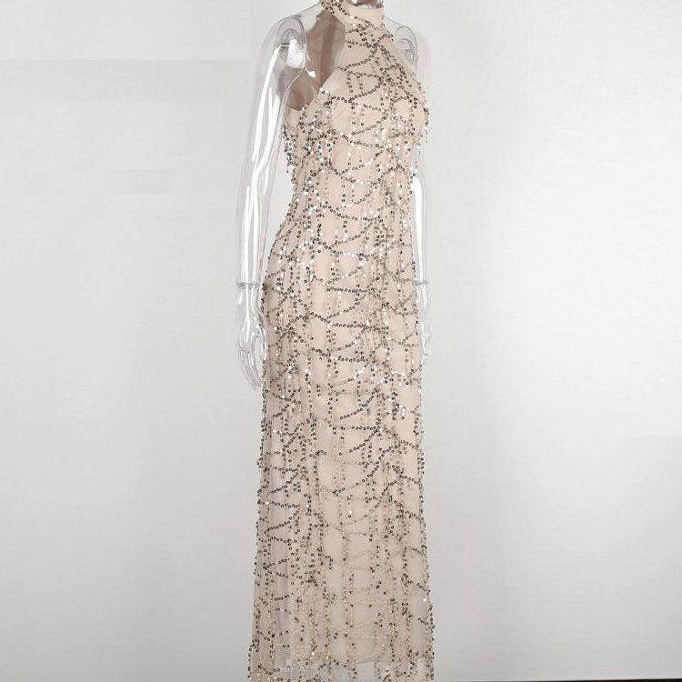 Long fringed sequin dress - Magellan Fashion Shop